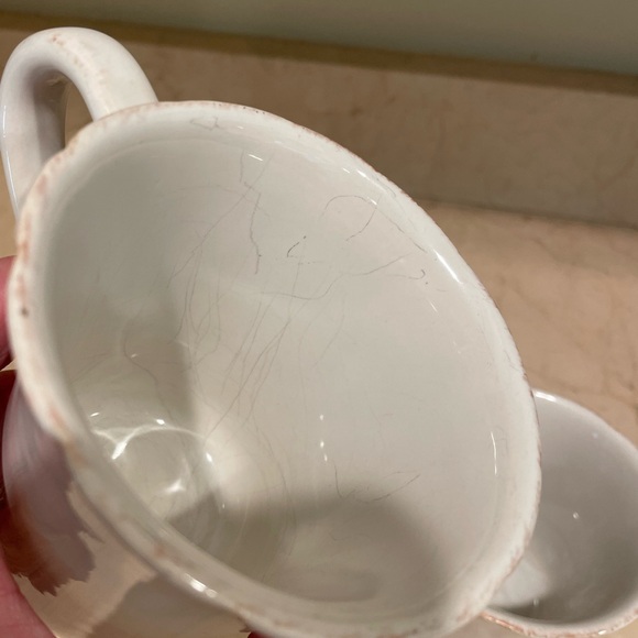 Casafina Impressions Linen White Coffee Mugs - Picture 4 of 9